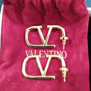 Valentino Garavani Logo Earrings
